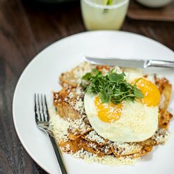 Chilaquiles available at lunch & brunch