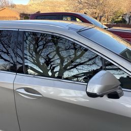 Repaired passenger window Repaired passenger window