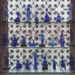 Glass sculptures overlooking the Grand Canal