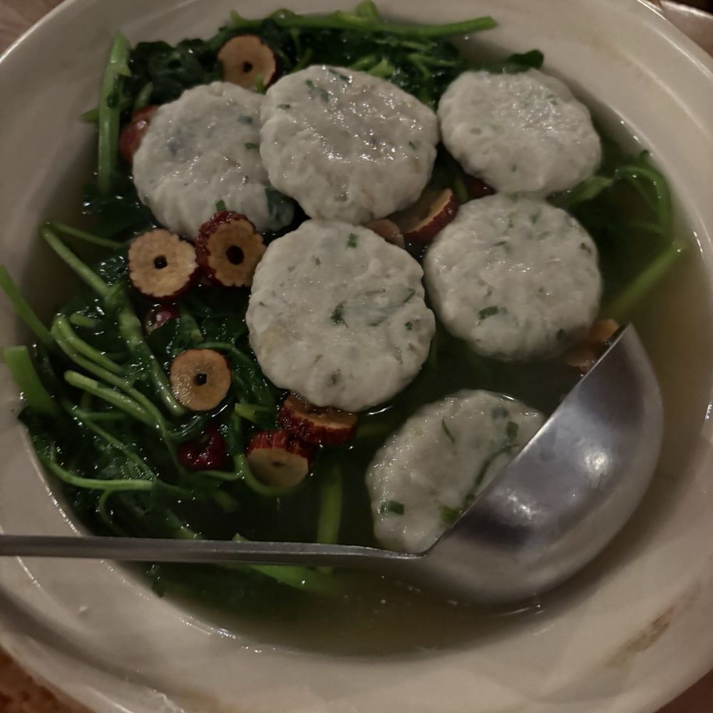 Kue's Chinese Kitchen and Bar - Watercress with Fish Cake - Chinese Near Me - Alhambra, California