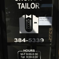 Chong's Tailor Shop - After the owner cussed me out, they locked the door and taped up this sign. Very unprofessional.