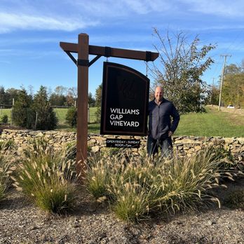 Williams Gap Vineyard - me posing - Wineries Near Me - Round Hill, Virginia