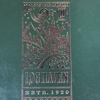 Log Haven - Logo on the menu - New American Near Me - Salt Lake City, Utah Log Haven - Logo on the menu - New American Near Me - Salt Lake City, Utah