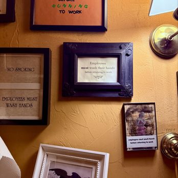 Potager - Funny bathroom signs - New American Near Me - Denver, Colorado Potager - Funny bathroom signs - New American Near Me - Denver, Colorado