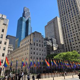 It's pride month at Rockefeller Center! It's pride month at Rockefeller Center!