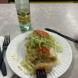 Rice, Beans & Cheese Burrito add side of lettuce and tomato Rice, Beans & Cheese Burrito add side of lettuce and tomato