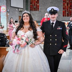 Social Events by J - Newlyweds walking down the aisle. Day of Wedding Coordinator Services for New Jersey Wedding