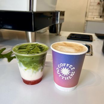Out There Coffee Roasters - strawberry matcha latte, orange blossom cardamom latte - Coffee & Tea Near Me - San Francisco, California Out There Coffee Roasters - strawberry matcha latte, orange blossom cardamom latte - Coffee & Tea Near Me - San Francisco, California
