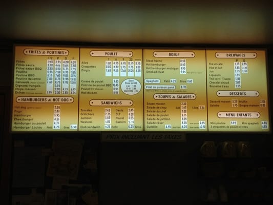 Menu photo 2 Chez Loulou Lac-Megantic, QC