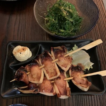 Nagomiya - Seaweed salad and grilled calamb - Sushi Bars Near Me - Atlanta, Georgia Nagomiya - Seaweed salad and grilled calamb - Sushi Bars Near Me - Atlanta, Georgia