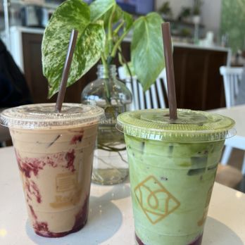 Toastique - Iced PB Crunch Latte, Iced Lavender Berry Matcha - Juice Bars & Smoothies Near Me - Los Angeles, California Toastique - Iced PB Crunch Latte, Iced Lavender Berry Matcha - Juice Bars & Smoothies Near Me - Los Angeles, California