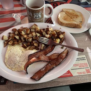 Rutherford's 66 Diner - Bacon and eggs, yummmm - Diners Near Me - Kingman, Arizona Rutherford's 66 Diner - Bacon and eggs, yummmm - Diners Near Me - Kingman, Arizona