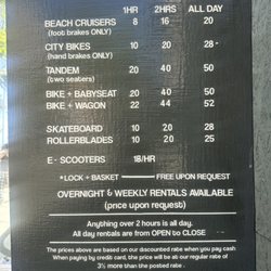 Santa Monica Public Bike Rental - Rental rates