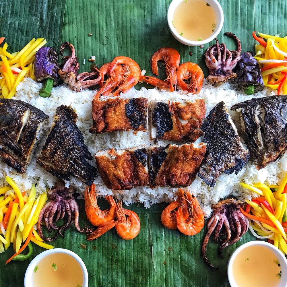 grilled fish and rice grilled fish and rice
