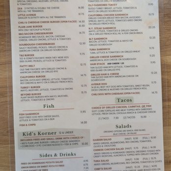Avenue Grill - Lunch menu 8/30/2026 - American Near Me - Lodi, California Avenue Grill - Lunch menu 8/30/2026 - American Near Me - Lodi, California