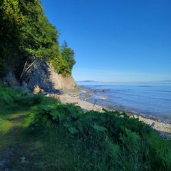 Whiskey Creek Beach NW - Looking west from above the beach.