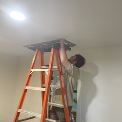 SABRS Home Comfort - One SABRS youngest and brightest technicians installing a VRY system