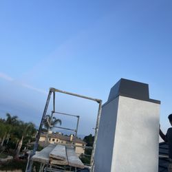 Aztec Sheet Metal - Chimney cap fabricated and installed