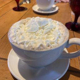 Hot Chocolate with whipped cream. 16oz. Delish! Hot Chocolate with whipped cream. 16oz. Delish!