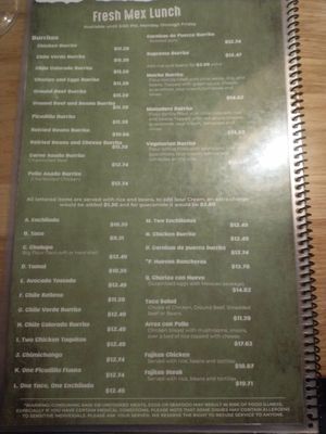 Menu photo 2 La Sierra Mexican Grill & Lounge Dundee, OR Menu photo 2 La Sierra Mexican Grill & Lounge Dundee, OR