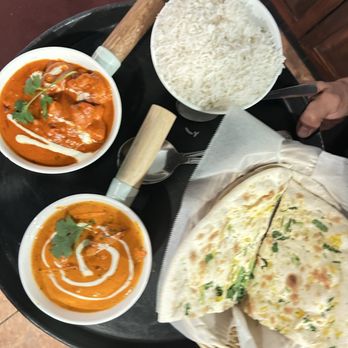 Mahan Indian Restaurant - Butter chicken with chicken tikka masala and rice - Indian Near Me - Monrovia, California