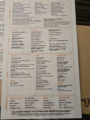 Menu photo 4 Bourbon Pub SFO San Francisco, CA