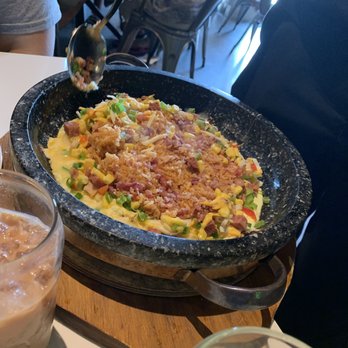 Food Terminal - Rice , egg, cheese , scallion , and pork . Delicious!!!!!! - Malaysian Near Me - Chamblee, Georgia