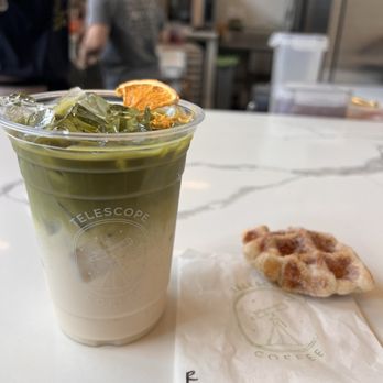 Telescope Coffee - Orange Matcha and Croffle - Bakeries Near Me - San Francisco, California Telescope Coffee - Orange Matcha and Croffle - Bakeries Near Me - San Francisco, California