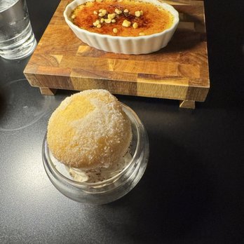 Leiah - Mango creme brulee and leiah donut - New American Near Me - Orlando, Florida Leiah - Mango creme brulee and leiah donut - New American Near Me - Orlando, Florida
