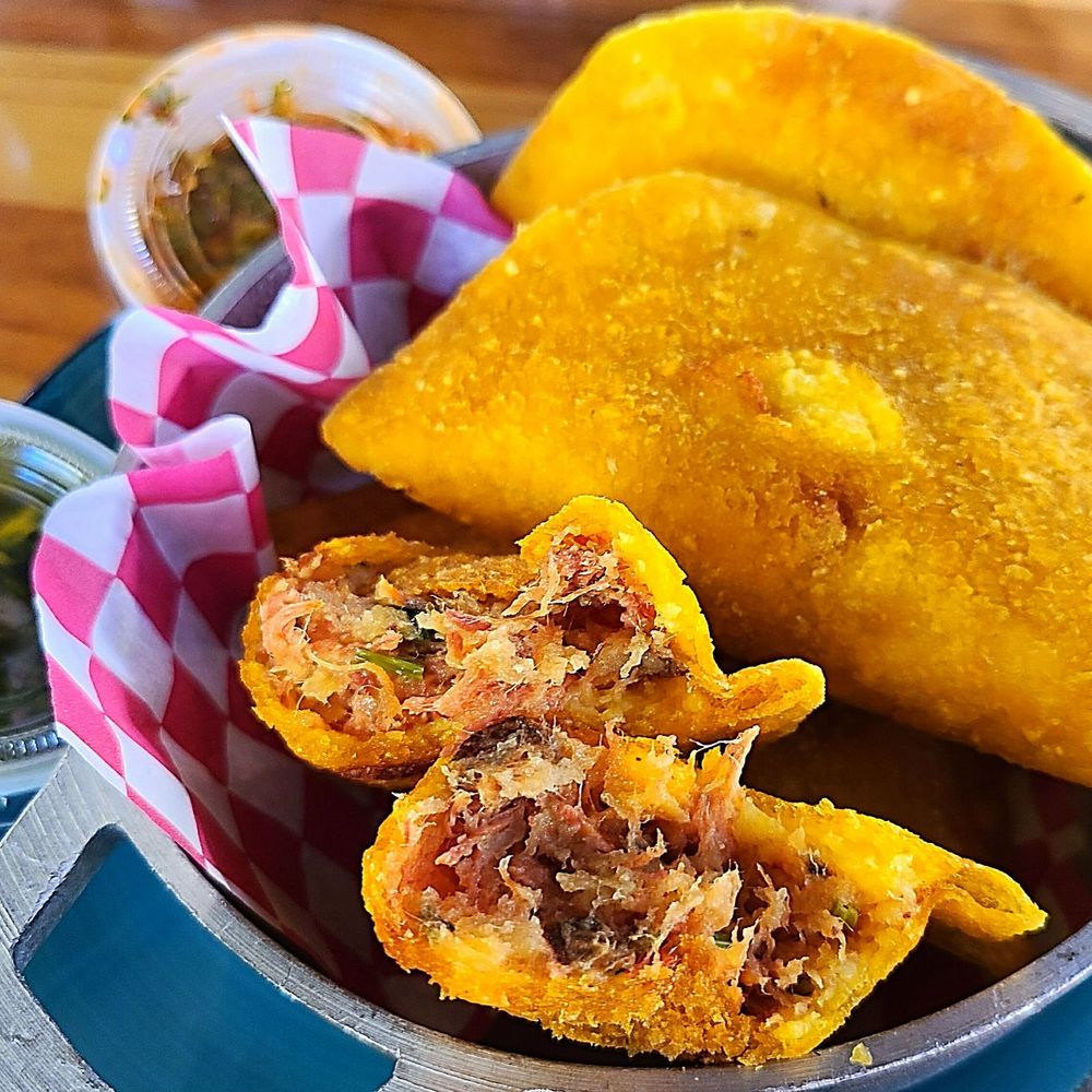 Simon Parrilla Bar & Grill - Inside view of the beef Empanadas - $8.95 - Colombian Near Me - Orlando, Florida Simon Parrilla Bar & Grill - Inside view of the beef Empanadas - $8.95 - Colombian Near Me - Orlando, Florida