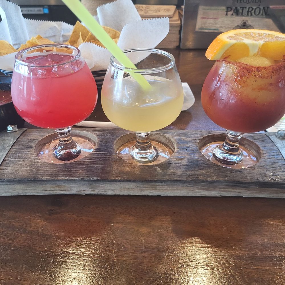 The $13 margarita flight is a great buy.