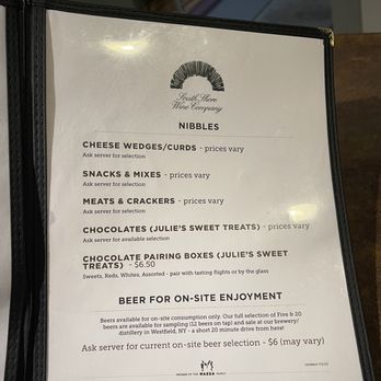 South Shore Wine - Menu - Wineries Near Me - North East, Pennsylvania South Shore Wine - Menu - Wineries Near Me - North East, Pennsylvania