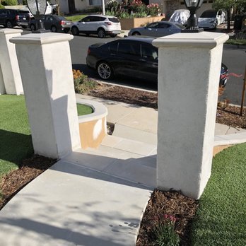M C Concrete - New pillars with lamp post lanterns installed. - Masonry/Concrete Near Me M C Concrete - New pillars with lamp post lanterns installed. - Masonry/Concrete Near Me