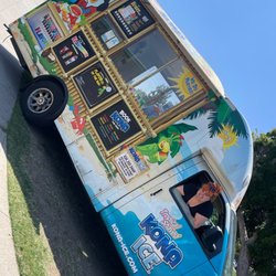 Kona Ice Central Pasadena - Their cute truck with many flavor choices.