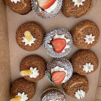 Puffs - Passion fruit, strawberry, and guava cream puffs - Desserts Near Me Puffs - Passion fruit, strawberry, and guava cream puffs - Desserts Near Me