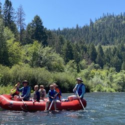 Raft the Rogue - 2 adults and 5 kids in a 13' raft. Incredible scenery.