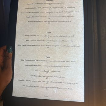 Tana - Food menu - Italian Near Me - Metairie, Louisiana