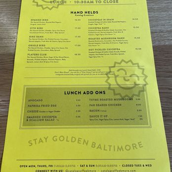 Catalog Coffee - Lunch menu - Breakfast & Brunch Near Me - Baltimore, Maryland Catalog Coffee - Lunch menu - Breakfast & Brunch Near Me - Baltimore, Maryland