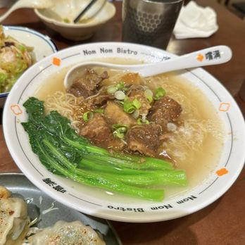 Nom Nom Bistro - Braised Beef Brisket Tendon noodle soup - Noodles Near Me - Millbrae, California Nom Nom Bistro - Braised Beef Brisket Tendon noodle soup - Noodles Near Me - Millbrae, California