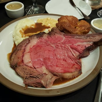 Five Crowns - Lucky w/bone-in version of prime rib.  : D - Steakhouses Near Me - Corona del Mar, California