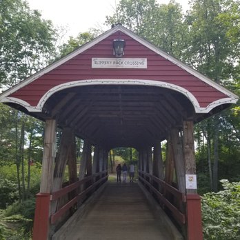 Village Spur Rail Trail - Covered bridge has a paved path on opposite side, up the hill to the old Mill building. - Parks Near Me - Belmont, New Hampshire