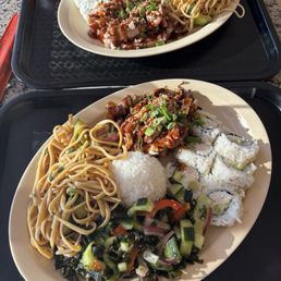 Chicken Breast and California Roll Combo Plate Chicken Breast and California Roll Combo Plate