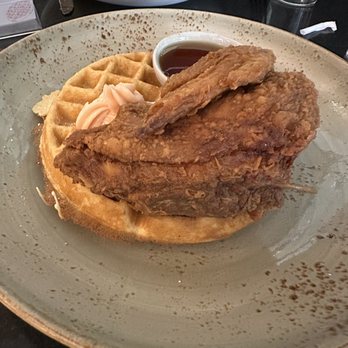 Melba's Restaurant - Melba's Signature Chicken & Eggnog Waffle - Southern Near Me - New York, New York Melba's Restaurant - Melba's Signature Chicken & Eggnog Waffle - Southern Near Me - New York, New York