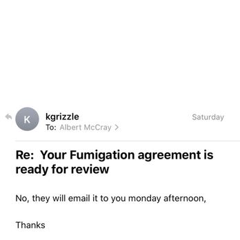 Kilter Termite and Pest Control - Was told on Saturday, I'll have my report by Monday. - Pest Control Near Me - Los Angeles, California Kilter Termite and Pest Control - Was told on Saturday, I'll have my report by Monday. - Pest Control Near Me - Los Angeles, California