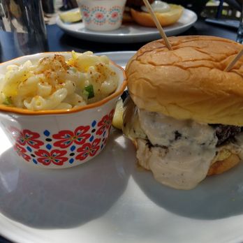 Engine Room - Mushroom blue burger - Southern Near Me - Mystic, Connecticut
