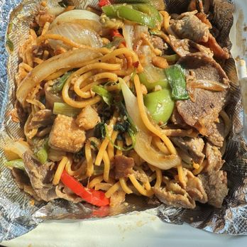 Sun's Mongolian BBQ - second half of Mongolian BBQ plate after eating 1 portion - Chinese Near Me - Covina, California Sun's Mongolian BBQ - second half of Mongolian BBQ plate after eating 1 portion - Chinese Near Me - Covina, California