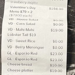 My HALF of the bill (my friend paid the other HALF). My HALF of the bill (my friend paid the other HALF).