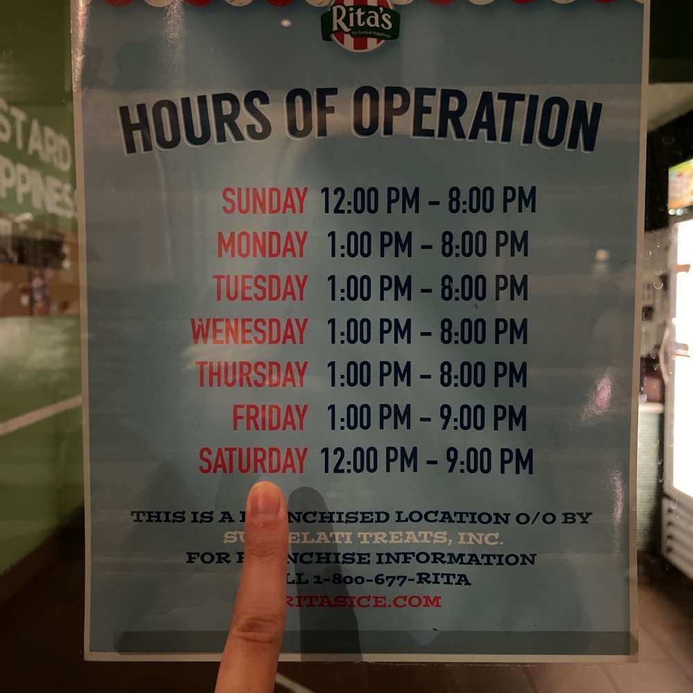 Rita's Italian Ice & Frozen Custard - Ice Cream & Frozen Yogurt Near Me - Alameda, California
