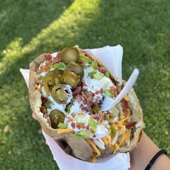 Concord Farmers' Market - Loaded baked potato from Julie's - Farmers Market Near Me - Concord, California