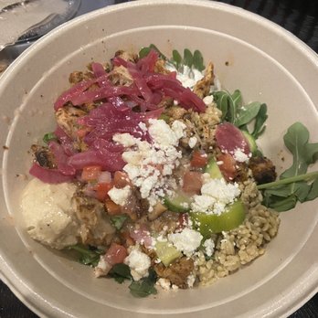 CAVA - Chicken and Rightrice...very small. Definitely not worth it. - Mediterranean Near Me - Irvine, California CAVA - Chicken and Rightrice...very small. Definitely not worth it. - Mediterranean Near Me - Irvine, California